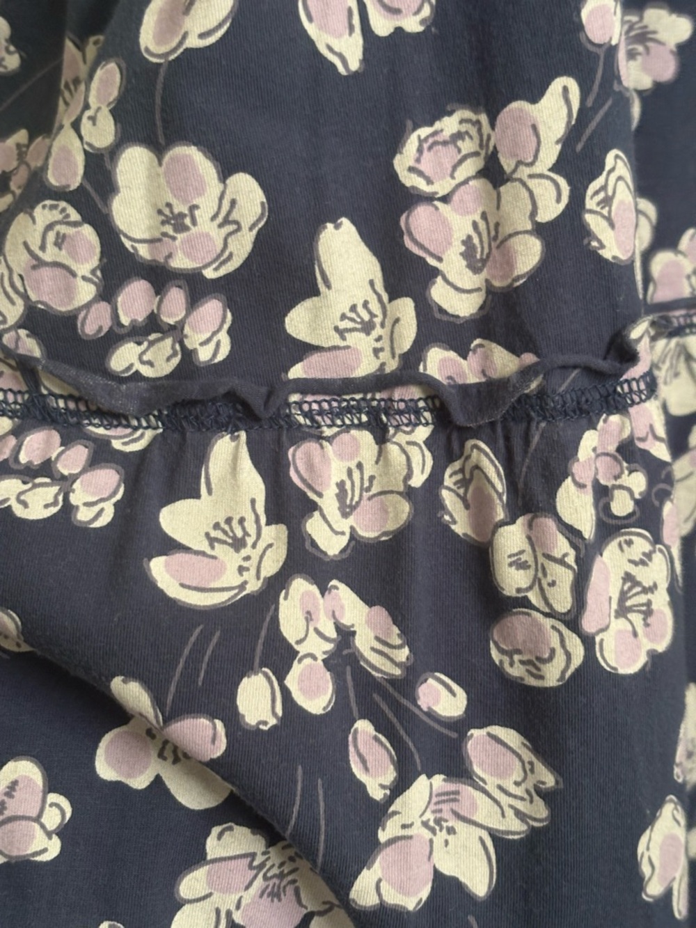 Pact Tiered Midi skirt in blue floral - Picture 2 of 5